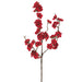 18" Velvet Artificial Plum Blossom Flower Stem -Red (pack of 24) - XFS630-RE