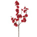 18" Velvet Artificial Plum Blossom Flower Stem -Red (Pack of 24) - XFS630-RE