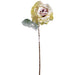22" Flocked Artificial Rose Flower Stem -Green/Lavender (Pack of 12) - XFS632-GR/LV