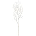 44.5" Flocked Artificial Twig Stem -White (Pack of 6) - XFS635-WH