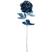 27" Pearlized Silk Peony Flower Stem -Blue/Peacock (Pack of 12) - XFS641-BL/PC