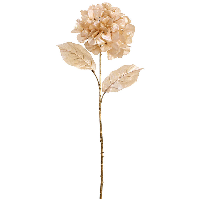 27" Pearlized Silk Hydrangea Flower Stem -Blush (Pack of 12) - XFS642-BS