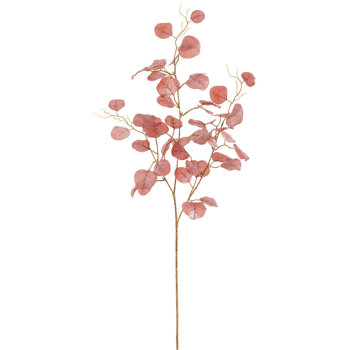 38" Pearlized Silk Eucalyptus Leaf Stem -Pink (Pack of 12) - XFS645-PK