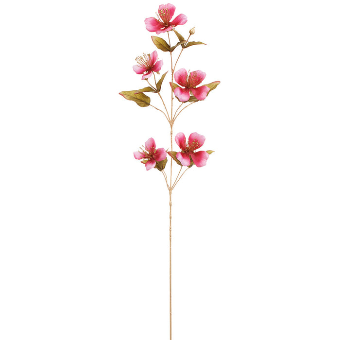 43" Silk Nasturtium Flower Stem -Beauty (Pack of 12) - XFS648-BT