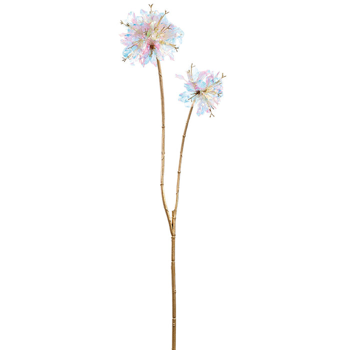 35" Iridescent Artificial Tabebuia Trumpet Flower Stem -Iridescent (Pack of 8) - XFS655-IR