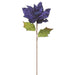 23" Glittered Silk Poinsettia Flower Stem -Blue (pack of 12) - XFS662-BL