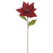 23" Glittered Silk Poinsettia Flower Stem -Burgundy (pack of 12) - XFS662-BU