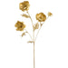 26" Metallic Artificial Poppy Flower Stem -Gold (Pack of 12) - XFS669-GO