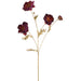 26" Metallic Artificial Poppy Flower Stem -Red (Pack of 12) - XFS669-RE