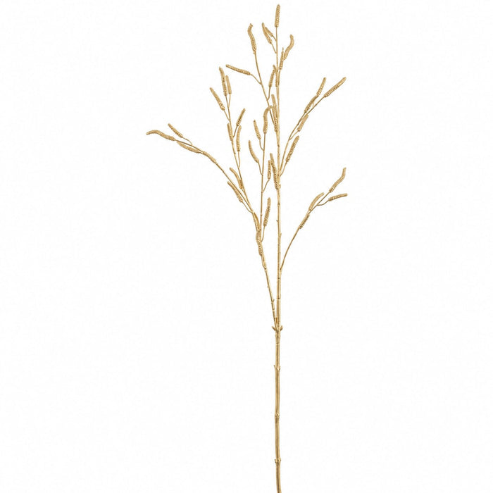 40.5" Metallic Catkin Leaf Artificial Stem -Gold (Pack of 12) - XFS674-GO