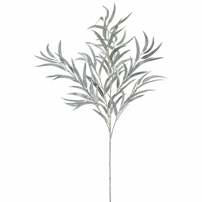 43" Metallic Eucalyptus Leaf Artificial Stem -Silver (Pack of 12) - XFS679-SI