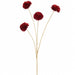 22.5" Metallic Artificial Mum Flower Stem -Red (Pack of 12) - XFS690-RE