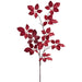 50" Velvet Schefflera Leaf Artificial Stem -Red (Pack of 6) - XFS724-RE