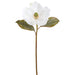 22.5" Glittered Artificial Magnolia Flower Stem -White (Pack of 12) - XFS731-WH