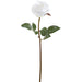 21.5" Glittered Artificial Rose Flower Stem -White (Pack of 12) - XFS735-WH