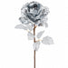 26" Metallic Artificial Rose Flower Stem -Silver (Pack of 24) - XFS737-SI