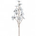 32" Metallic Artificial Dogwood Blossom Flower Stem -Silver (Pack of 12) - XFS740-SI