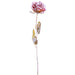 21" Flocked Artificial Open Rose Flower Stem -Pink (Pack of 12) - XFS753-PK