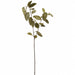 31" Velvet Eucalyptus Leaf Artificial Stem -Green (Pack of 12) - XFS772-GR
