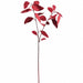 31" Velvet Eucalyptus Leaf Artificial Stem -Red (Pack of 12) - XFS772-RE