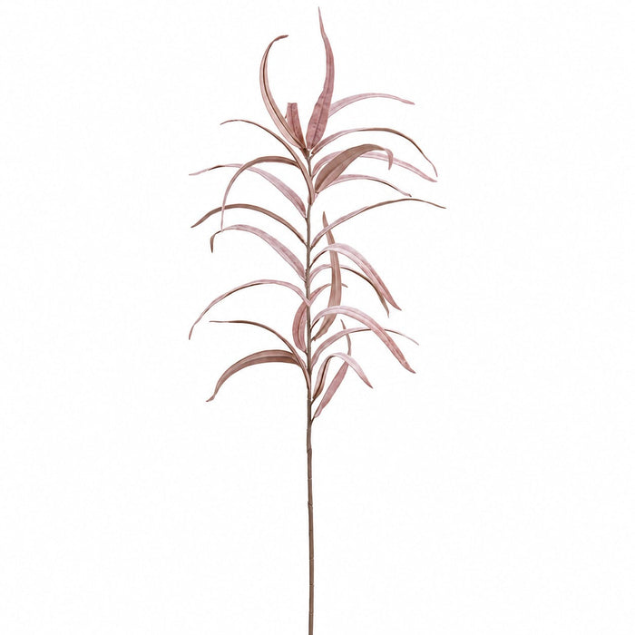 39" Velvet Eucalyptus Leaf Artificial Stem -Beige (Pack of 12) - XFS773-BE