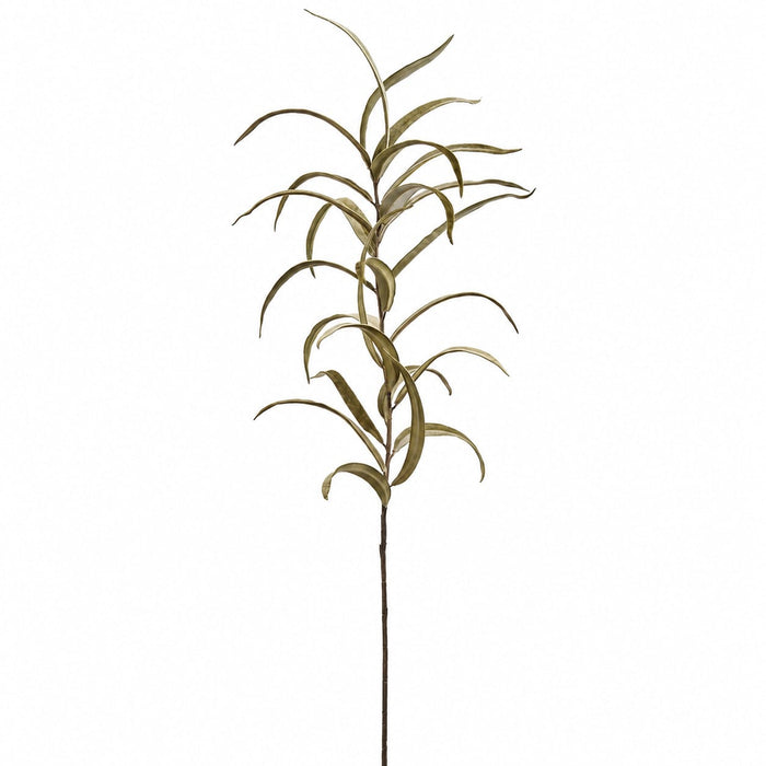 39" Velvet Eucalyptus Leaf Artificial Stem -Green (Pack of 12) - XFS773-GR