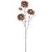 31" Diamond Velvet Artificial Rose Flower Stem -Brown/Green (Pack of 12) - XFS795-BR/GR