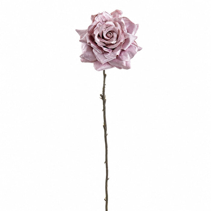 25.5" Velvet Rose Artificial Flower Stem -Pink (Pack of 12) - XFS825-PK