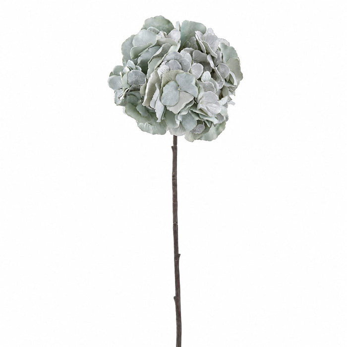 25" Velvet Hydrangea Artificial Flower Stem -Jade (Pack of 6) - XFS826-JA