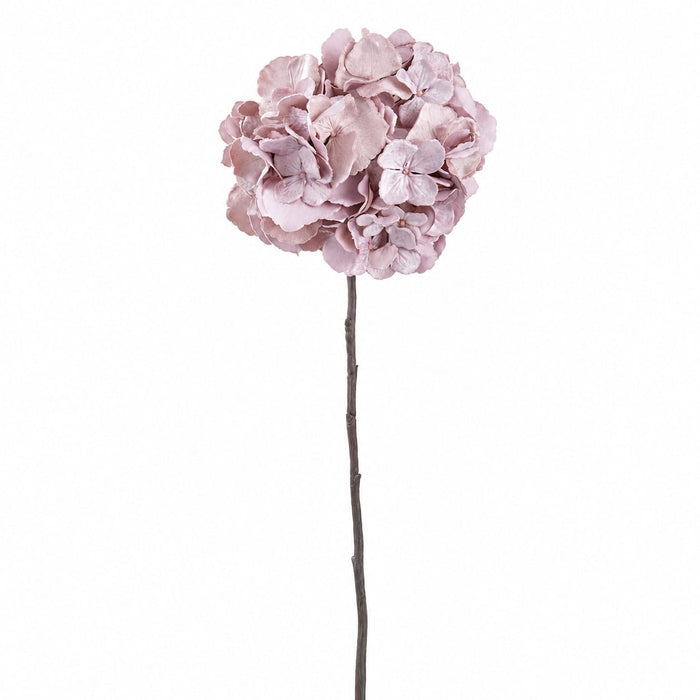 25" Velvet Hydrangea Artificial Flower Stem -Pink (Pack of 6) - XFS826-PK
