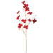 40" Velvet Artificial Dogwood Blossom Flower Stem -Red (pack of 12) - XFS887-RE