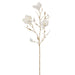 35" Velvet Artificial Magnolia Flower Stem -Cream (pack of 12) - XFS888-CR