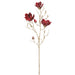 35" Velvet Artificial Magnolia Flower Stem -Red (pack of 12) - XFS888-RE