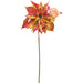 28" Metallic Artificial Poinsettia Flower Stem -Red (Pack of 12) - XFS928-RE