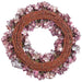 22" Glittered Metallic Silk Hydrangea Wreath -Purple/Blue (Pack of 4) - XFW634-PUBL