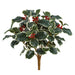 15" Artificial Holly Leaf & Berry Plant -Variegated/Red (Pack of 12) - XHB055-VG/RE