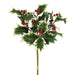 18" Artificial Holly Leaf & Berry Stem Bundle -Variegated/Red (Pack of 12) - XHB516-VG/RE