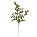 32" Artificial Holly Leaf & Berry Stem -Variegated/Red (Pack of 12) - XHS517-VG/RE