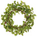 22" Artificial Mini Holly Leaf & Berry Wreath -Green/Red (Pack of 4) - XHW010-GR