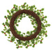 22" Artificial Holly Leaf With Jingle Bells Wreath -Variegated/Red (Pack of 2) - XHW170-VG/RE