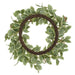 24" Artificial Holly Leaf & Berry Wreath -Variegated/Red (Pack of 2) - XHW206-VG/RE