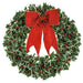 30" Artificial Holly Leaf & Berry Wreath -Variegated/Red (Pack of 2) - XHW512-VG/RE