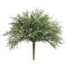 12" PE Soft-Touch Whisk Fern Artificial Plant -Green/Gray (Pack of 12) - XIB002-GR/GY