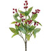 15" Artificial Laurel Leaf & Berry Plant -Green/Red (Pack of 12) - XIB015-GR/RE
