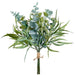 17.5" Artificial Eucalyptus Leaf & Grass Stem Bundle -Green (Pack of 6) - XIB154-GR