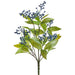 16" Artificial Laurel Leaf & Berry Plant -Blue (pack of 12) - XIB630-BL