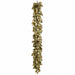 6' Outdoor UV-Resistant Artificial Shimmer Salal Leaf Garland -Green/Gold (Pack of 6) - XIG055-GR/GO