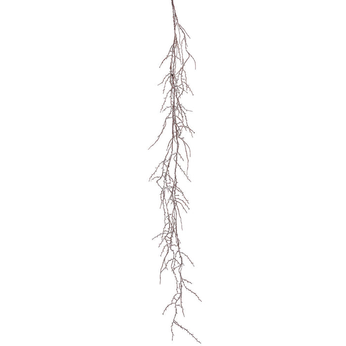 4'9" Flocked Artificial Twig Garland -White (Pack of 12) - XIG165-WH