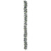 6' Flocked Artificial Eucalyptus Leaf Garland -Green/Snow (Pack of 2) - XIG255-GR/SN