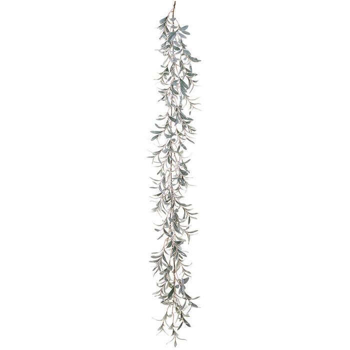 6' Artificial Lamb's Ear Leaf Garland -Gray/Green (Pack of 6) - XIG522-GY/GR